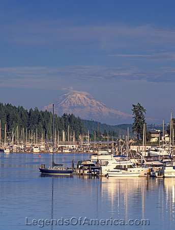 Mount Rainier in distance, Gig Harbor, near Tacoma, WA,CarolHighsmith,abt2006
