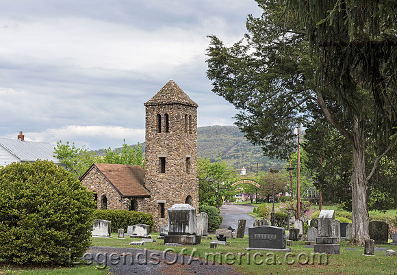 Parsons Bell Tower at the Indian Mound Cemetery in RomneyWVHighsmith2015