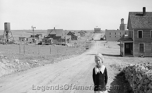 Mills, NM - Main Street, 1935