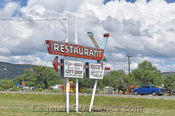 Cimarron, NM - Old Restaurant Sign