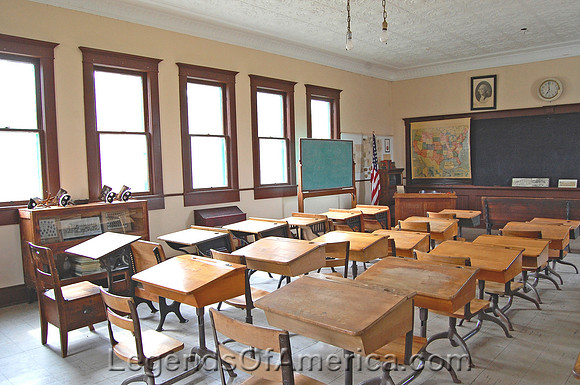 Ellsworth, KS - Museum School Interior