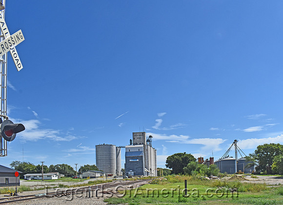 Smith Center, KS - Railroad,  Grain Elevators, Silos