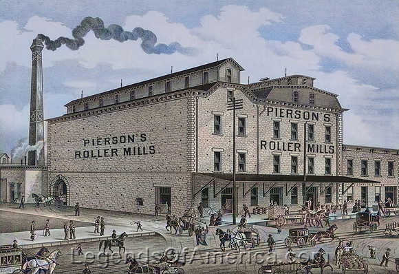 Lawrence, KS - S.B. Pierson's Sons,merchant millers, 1887