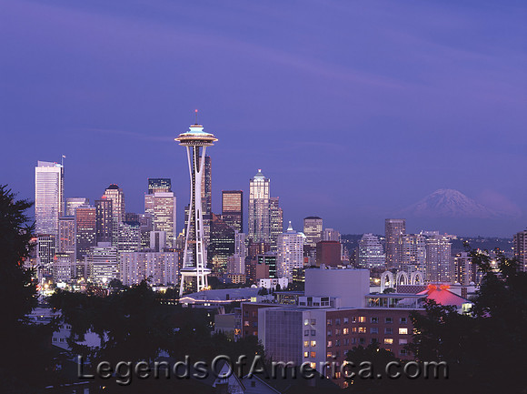 Seattle - Skyline at Dusk - 2