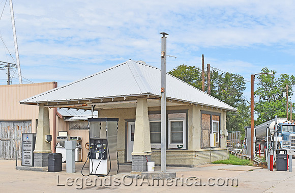 Cawker City, Kansas Gas Station.