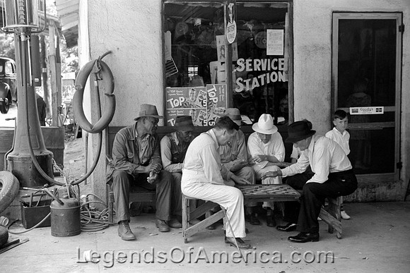 Greensboro, GA- Playing Chckers, 1939