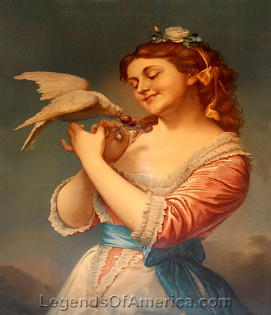 Lady with dove