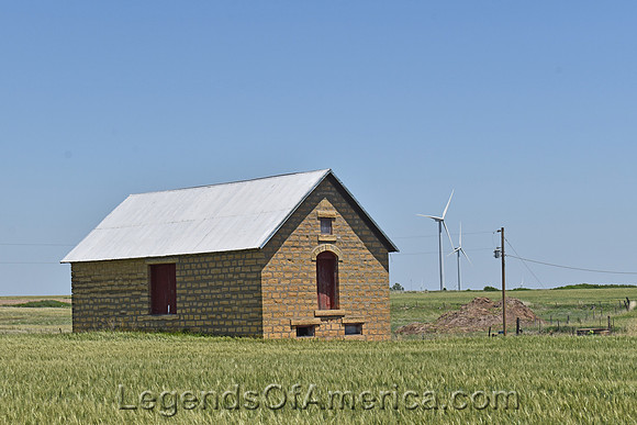 Ellsworth County, KS - Old School Near Wilson