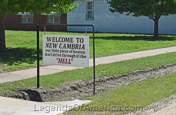 New Cambria, KS - Sign