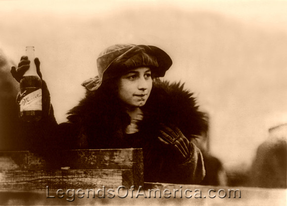 Lady Holding Miller Beer, 1921