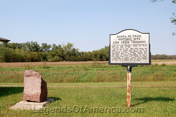 Cow Creek Crossing, KS - Marker