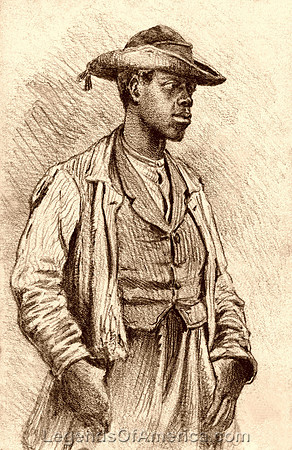 Teamster, Edwin Forbes, 1863