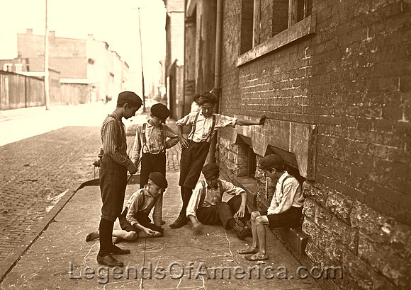 Boys Shooting Craps