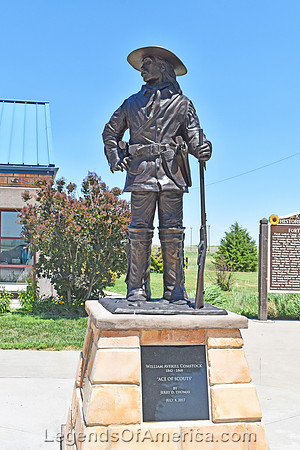 Wallace, KS - Fort Wallace Scout Statue