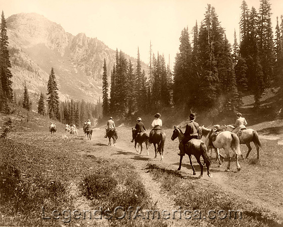 Mount Rainier, WA - Trail, 1909