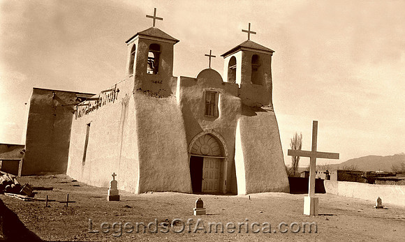 Ranchos de Taos, NM - San Francisco De Asis Church, 1934