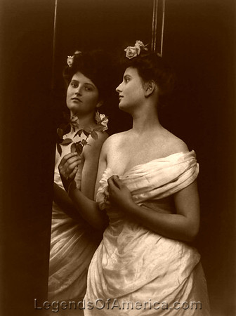 Young woman modeling. 1902