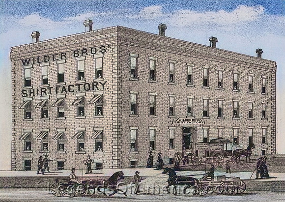 Lawrence, KS - Wilder Bros Shirt Factory & Steam Laundry, 1887