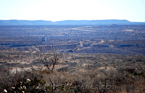Pecos River, TX - Railroad Bridge & Landscape