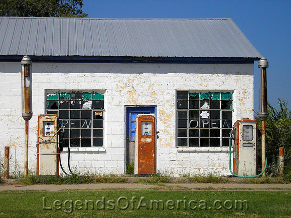 McLean, TX - Old Gas Pumps