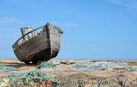 Old Wood Fishing Boat
