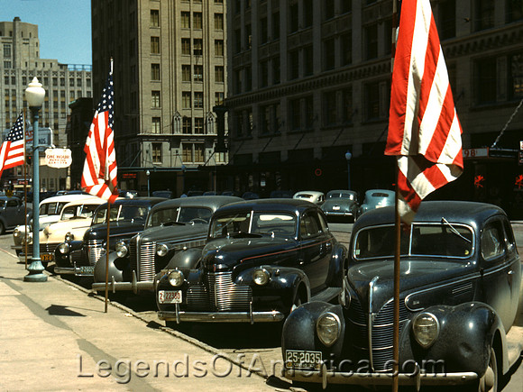 Lincoln, NE - Business District, 1942
