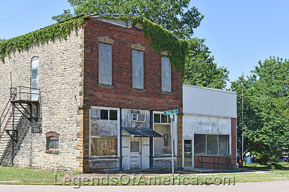 Galesburg, KS - Old Business Buildings