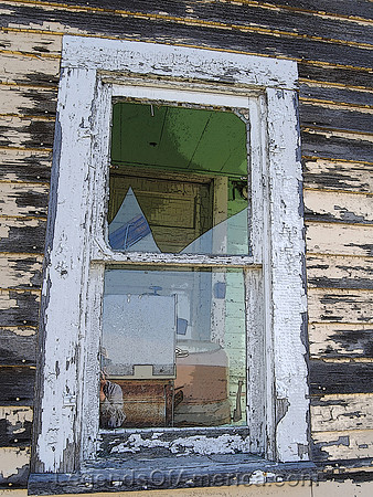 Arena, ND - Window in Abandoned House - Art