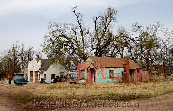 Brookville, KS - Gas Station and Another Building