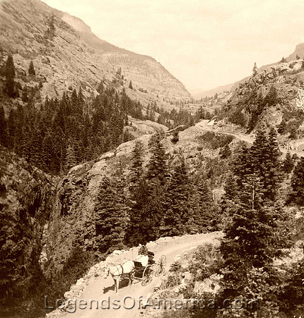 Silverton, CO - Silverton-Ouray Toll Road, 1897