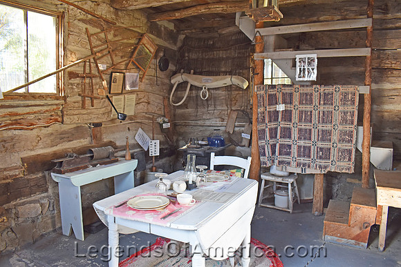 Phillipsburg, KS - Fort Bissell Cabin Interior
