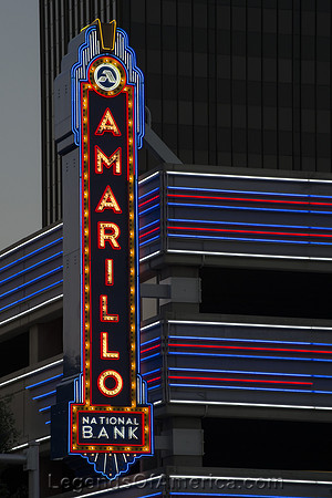 Amarillo, TX - National Bank Sign