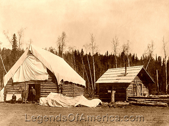 Alaska Homesteader cabins, early 1900s
