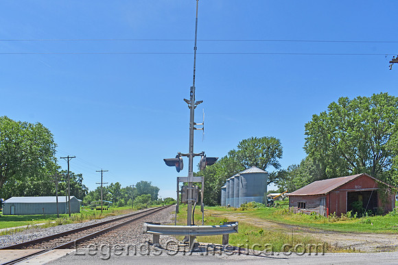 Savonburg, KS - Railroad Crossing
