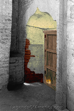 Mission San Juan Bautista Church Door, CA