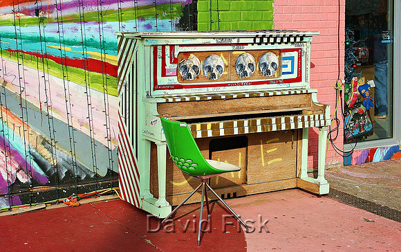 Oklahoma City, OK - Skull Piano