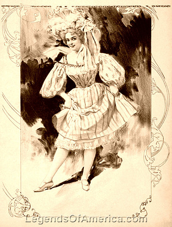 Woman with big hat, 1898