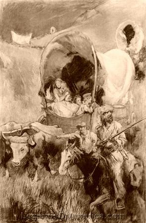 Pioneers in Covered Wagons