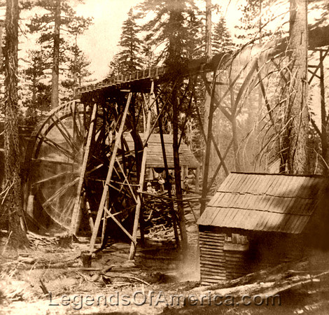 Lake Tahoe, CA - Sawmill, 1866
