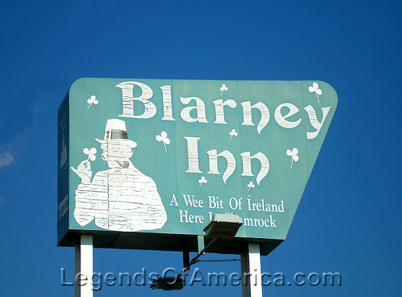 Shamrock, TX -  Blarney Inn Sign