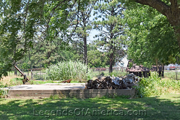 Perth, KS - Old Concrete Foundation