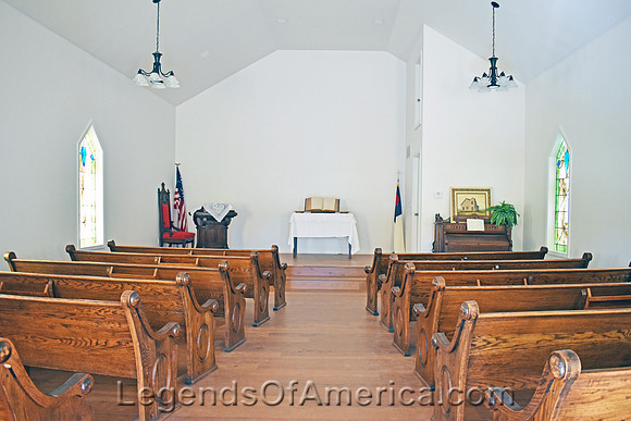 Phillipsburg, KS - Fort Bissell Church Interior