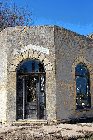 Brownell, KS - Old Bank Building Door