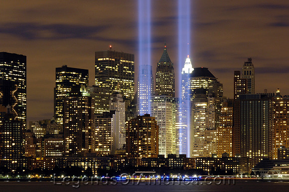 New York City, NY - Twin Tower Lights