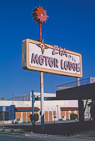 Albuquerque, NM - Zia Motor Lodge Sign