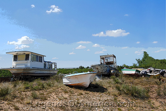 Lake Meredith, TX - Old Boats