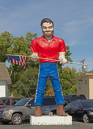 Springfield, IL - Lauderbach Tire and Auto Service Muffler Man