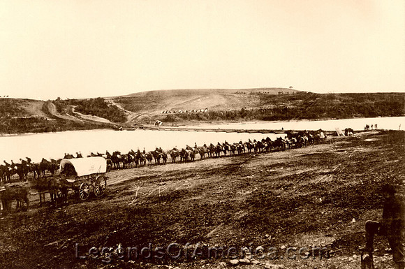 Union cavalry column, VA, 1862