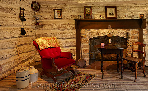 Osawatomie, KS - Adair Cabin Interior