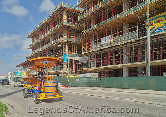 Miami, FL - Bar on wheels in the Wynwood neighborhood